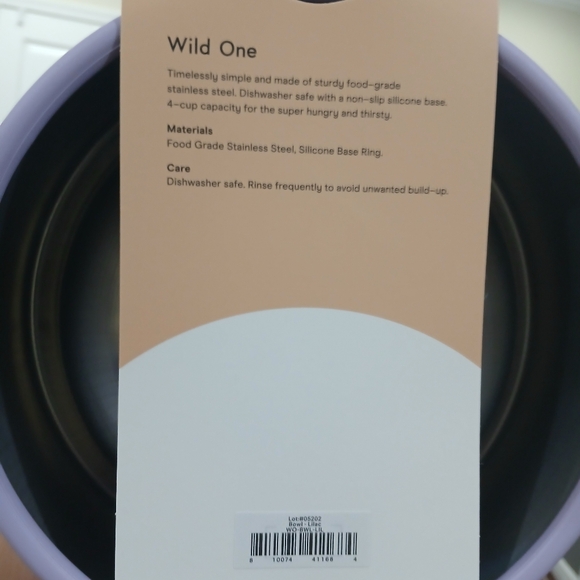NIB Set of 2 Wild One Dog Bowls in Lilac - Picture 5 of 5